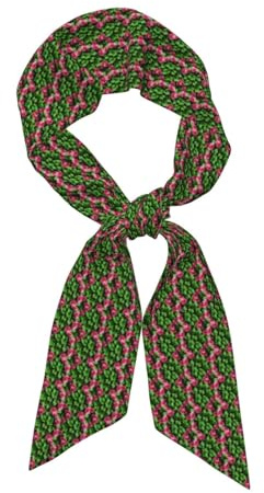 FGPkjh Foulard floral rose lierre avec feuilles imprimé printemps écharpe bandana foulard de tête pour femme léger printemps foulard