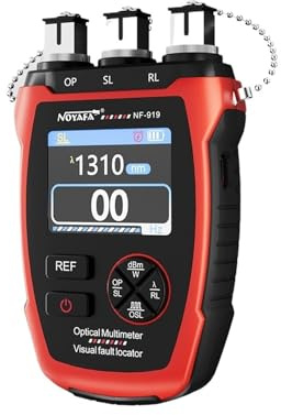 Tester per fibra ottica, NF-919 3 In 1 Misuratore Di Fibra Ottica Localizzatore Di Guasti Visivi Misuratore Di Potenza REF/OPM Tester For Cavi In ​​fibra Ottica A Luce Rossa Strumento Di Rete