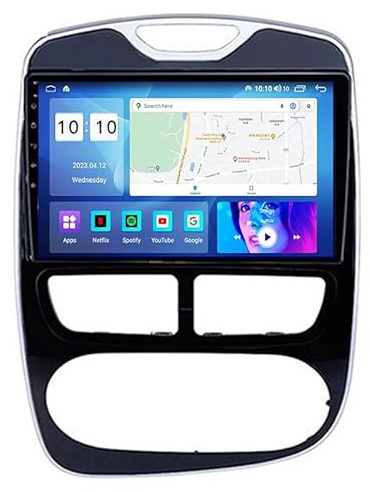 Android 15 Autoradio 2 Din Navigazione GPS 9 Pollici Multimediale Touch Screen Per Renault Clio 4 2012-2016 Collega E Usa Dual USB Tethering Internet Chiamate in Vivavoce SWC HM601 4 Core Wifi 1+16GB