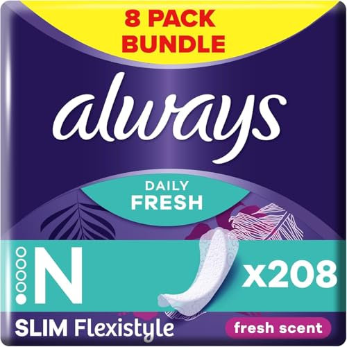 Always Daily Fresh Slim Flexistyle Normal Panty Liners 26 Liners, Odour Lock, Feel Nothing But Fresh & Protected
