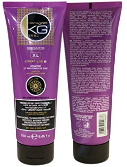 KERAGOLD PRO - THERMO CREME LISSANTE - EXPERT LISS XL - Sans Sulfates à La Kératine & Protéine de Soie 250 ml