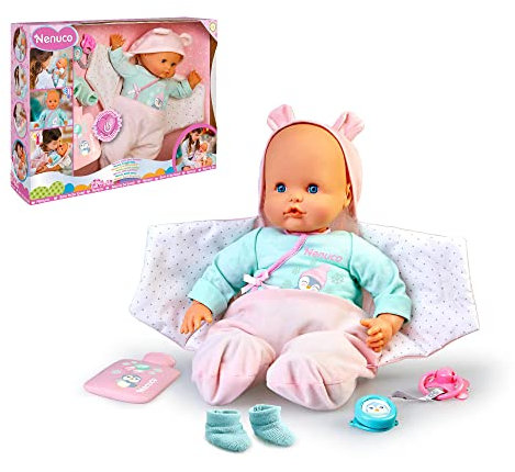 Nenuco - sei Ben Coperto?, Bambola Elettronica, con Accessori, per Bambine e Bambine dai 3 Anni, Famosa (700017360)