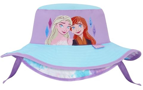 Disney Chapeau bob pour filles, La Reine des Neiges pour enfants de 3 à 4 ans et chapeau de soleil pour enfants de 5 à 8 ans