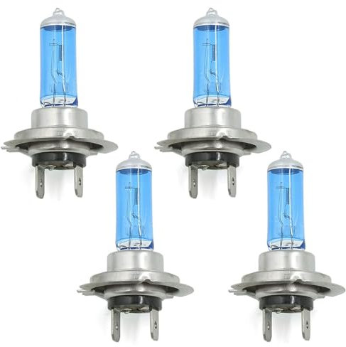 Geliking 4Pcs H7 Xenon Headlight Bulb 6000k 12V 100W Super White Car Halogen Headlight Lamp Halogen Xenon Fog Light Bulb Replacement