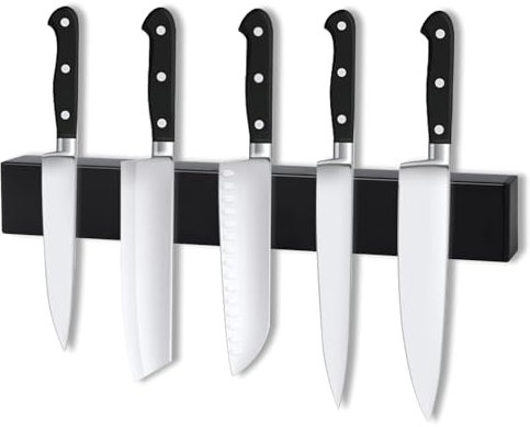 VFANDV Magnetleiste Messer, 30cm Edelstahl Messerhalter Magnetisch Kann ohne Bohren installiert Werden, Magnetleiste Selbstklebend für Utensilien & Werkzeuge