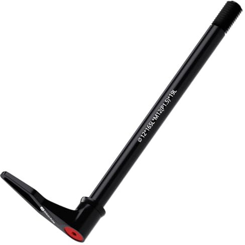 12mm Schnellspanner Steckachsen für Fahrradgabeln und Hinterer Fahrradrahmen, Mountainbike und Rennrad Aluminium Naben Adapterachse mit verstellbarem Drehgriff, Gewindesteigung: 1.5 mm , Länge: 165mm