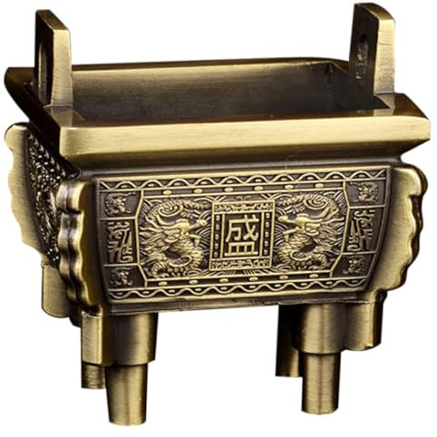 Cabilock 3 STK Vintage Weihrauchbrenner Kegelspulen-weihrauchbrenner Retro-räuchergefäß Antikes Antikes Räuchergefäß Mini-weihrauchbrenner Für Zu Hause Golden Legierung