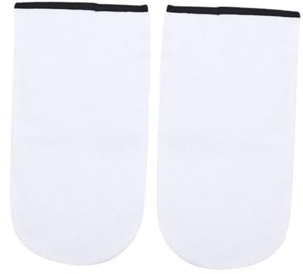 Genérico 2 Pares guantes de cera de parafina guantes de tratamiento de manos guantes aislantes de guante de tratamiento de baño cubierta de spa de mano