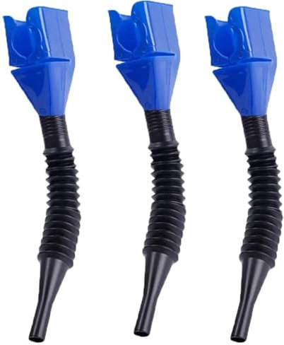 JKELPV Bidón de Gasolina Embudo de Combustible para Coche, Embudo de Combustible de plástico portátil telescópico Manos Libres a presión Tanques de Combustible(3pcs)