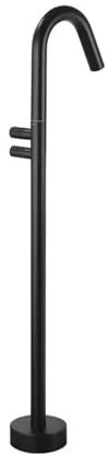 Mezclador de ducha for grifo de bañera de pie, mezclador de bañera con mango doble/tres(Black)
