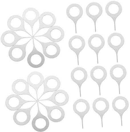 SHINEOFI 100piezas Agujas para Tarjetas Sim De Acero Extractores De Tarjetas Sim para Smartphones Viajes o Diario