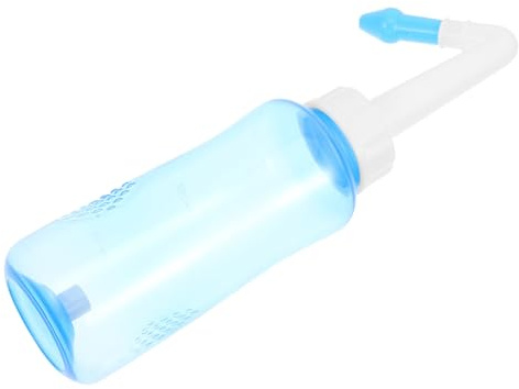 Toddmomy Tragbare Nasenspülflasche für Kinder und Erwachsene zur Nasenreinigung Praktisches Nasenspülgerät 300ml aus Pp mit Einstellbarem Wasserfluss für Einfache Anwendung