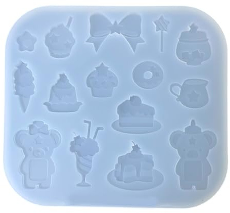 Molde de silicona para helado, accesorios de joyería, reutilizable, flexible, herramienta de horneado, molde reutilizable para tartas
