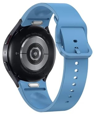 Silikonarmband Passar for Samsung Galaxy Watch 6 40mm 44mm Klassiskt 43mm 47mm Sportband Passar for Samsung Galaxy Watch5 4 armband(Blue,Watch 6 Classic 43mm)