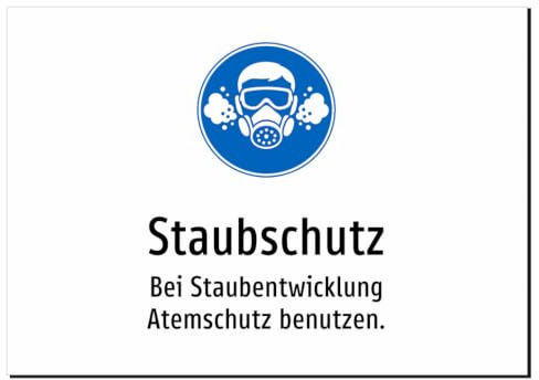 36722-DE-S-10 | Staubschutz - Bei Staubentwicklung Atemschutz benutzen