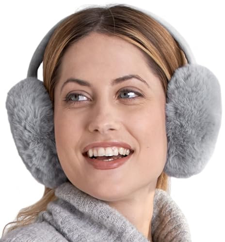 Brook + Bay Earmuffs for Women, Men & Kids - Cozy & Adjustable Ear Muffs - Perfect for Skiing, Snowboarding & Outdoors - Foldable Velvet Lined Ear Warmers for Maximum Warmth