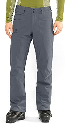 Salomon Herren Ski-Hose, UNTRACKED PANT M, Polyester/Polyamid/Elasthan, Grau (Ebony), Größe: 2XL/R, LC1400200