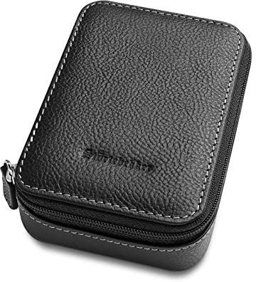 Störtebekker® Premium Rasierhobel Etui Schwarz - hochwertiges Etui aus echtem Leder - nachhaltig produziert und verpackt - geeignet für alle Rasierer und Rasierhobel - Geschenkidee