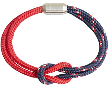 Paris Montana U&ME Segeltau Freundschaftsarmband, Partnerarmband, Unisex, Zwei Segelseile, Magnetverschluss, Handmade, Freundschaft, Liebe, Glücksbringer, 6 mm, Edelstahl