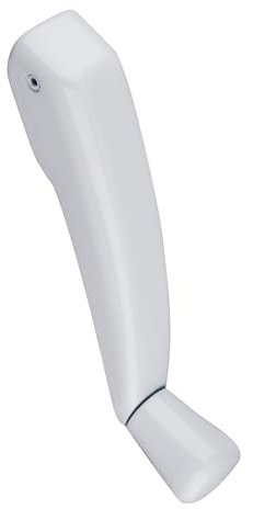BRIXWELL Folding Crank Handle Replacement – White Fits Truth 11/32 Spline Casement Window Opener