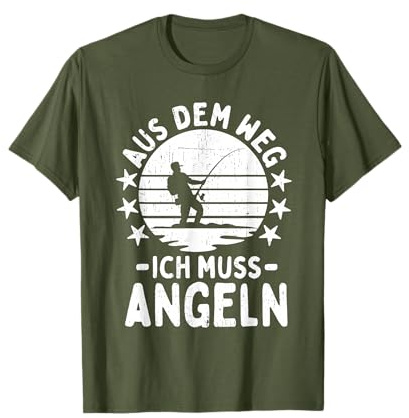 Angler Fischer Spruch lustig Männer Jungen Angeln Angel T-Shirt