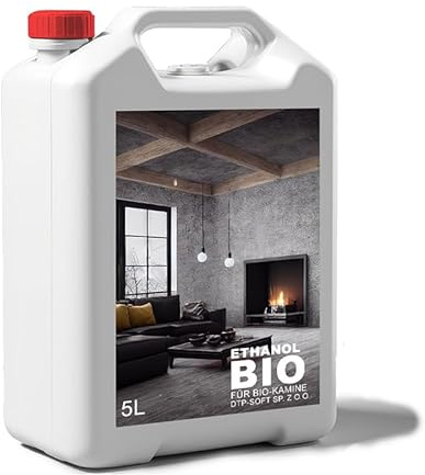 5 Liter Bioethanol Premium 100% fürAlkohol für Kamin (Bioethanol Premium, 5L)