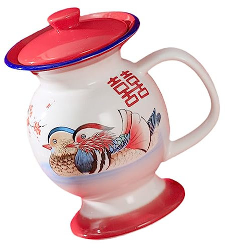 VINTORKY Spucknapf Förmiger Keramikbecher 350ml im Retro Design für Küche