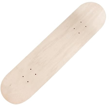 perfk Blanko-Skateboard-Deck, DIY-Malerei-Skateboard-Zubehör, Ersatz-Rohling-Longboard-Deck-Kunst-Malbrett für Anfänger