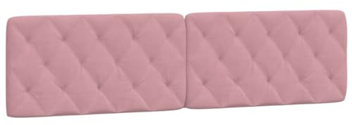 vidaXL Kopfteil-Kissen Rosa 200 cm Samt