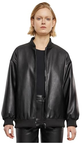 Urban Classics Ladies Synthetic Leather Bomber Jacket