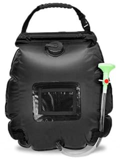 LIBRELUNE Douche Solaire Portable pour Camping, Tente de Douche, Cabine de Douche Extérieure (Noir)