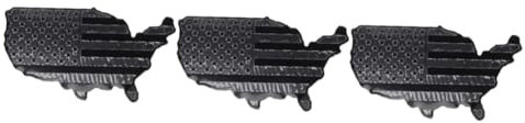 ULTECHNOVO 3stücke Amerikanische Flagge Auto Aufkleber Metallisches Car Badge Für Truck Suv Dekoration Für Fahrzeuge Motorräder Werkzeugkisten Und Mehr
