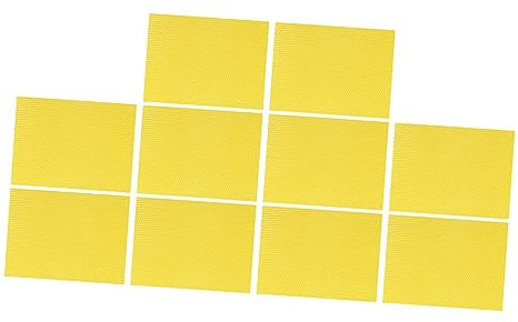 Sosoport 30 Stück Imkerei Bienenwachs Bienenhaus Fundament Bienenwachs Foundation Gewachstes Fundament Gewachstes Bienenstock Fundament Honig Imkerei Ausrüstung Imkerei Zubehör