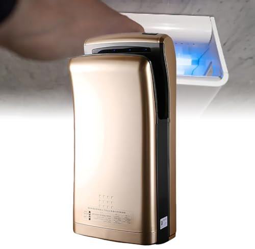 Asciugamani Elettrico Verticale, Asciugamani Automatico Compatto ad Alta velocità, Asciugamani a Parete, Asciugatura Rapida in 10-15 Secondi, per Centri Commerciali per Uffici Industriali A