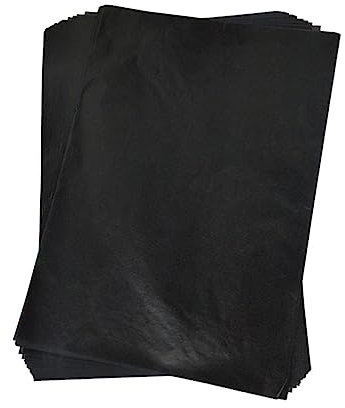 Lurrose 100stücke Transparenzpapier Schwarz Graphit-kohlepapier Transferpapier Kohlenstoffbeschichtetes Papier Für Kunst Und Bastelarbeiten