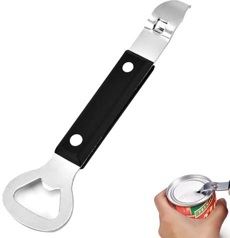 Black Magician 1PCS Stainless Steel Can & Bottle Opener and Punch for Beer, Beverages - Camping and Traveling Tool