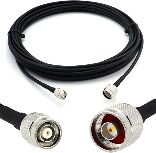 RANGEFUL 3 m RP-TNC Maschio a N Maschio cavo coassiale — HF-240 (equivalente a LMR 240) prolunga a bassissima perdita — per LTE Antenna esterna 4G 5G 6G Modem Amplificatore GSM Router WIFI Ripetitore