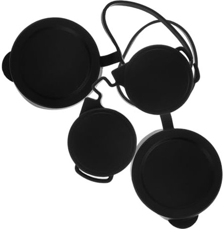 SHINEOFI 3Pcs Binocular Lens Caps Eyepiece Guard Objective Lens Cover 50mm Rubber Waterproof Seal for Bird Watching Hiking Outdoor Activities