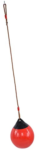 Qudinip Swing de Bola Inflable, Asiento Columpio de Plástico de 29 Cm con Cadena de Cuerda Colgante para el Juego de Jardín Al Aire Libre