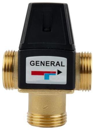 Thermostat-Mischventil Esbe VTA322, Messing DN20 35–60°C mit Verbrühschutz | Thermostatisches Mischventil mit Sicherheitsabschaltung, geeignet für Fußbodenheizung und Hauswarmwasser, passend für DN20