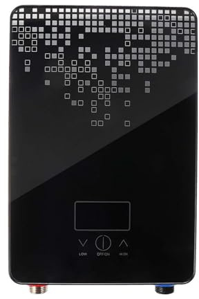 MEIVIYA Scaldabagno Elettrico da 6500 W Doccia da Bagno Display A Temperatura O Scaldabagno Istantaneo Senza Serbatoio Multiuso for Uso Domestico(Noir)