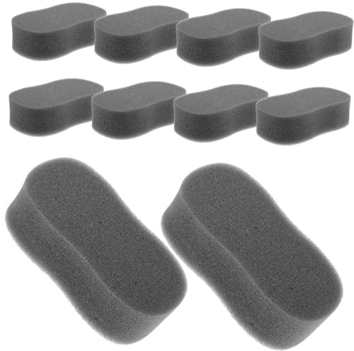 FONDOTIN 10 Pièces Éponge à Plumeau Coupe de Cheveux Éponge à Plumeau de Barbier pour Salon de Coiffure Poignée Ergonomique pour Barbiers et Coiffeurs Utilisation en Salons et Domicile