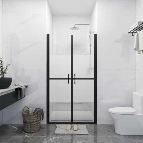Cabine de douche semi-mate ESG (73-76) x 190 cm - Pour baignoire - Gain de place