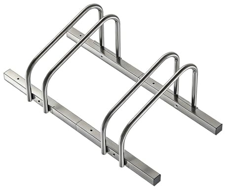 Thrink Multi Bike Storage Rack – Heavy Duty Steel Bicycle Stand for Garage & Garden, Floor or Wall Mount Bike Holder, Space-Saving Organiser for Mountain, Road & Kids Bikes (2 Racks)
