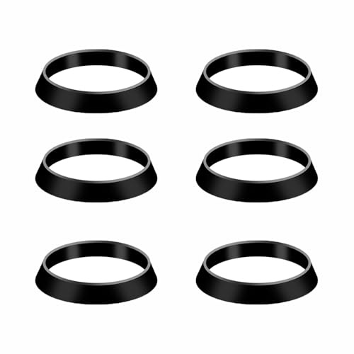 tooloflife Lot de 6 joints coniques, 38 mm, en caoutchouc, joint de siphon pour évier de 1 1/2 et siphon anti-odeurs