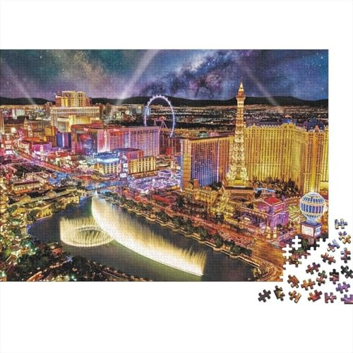 City Nightscape 1000 Piece Jigsaw Puzzle paper for adults Night Lights Puzzle Game for family home decor stress relief gift 70x50cm/1000pcs