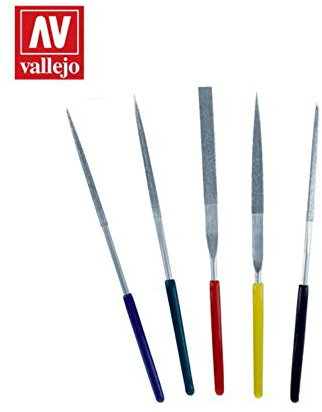 Vallejo Mini-Diamantfeilen, 5 Stück