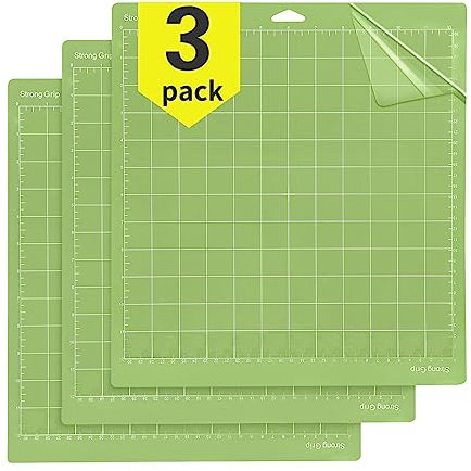 OSDUE Schneidematte für Cricut, 3er Pack Schneidematte 12x12 für Cricut Explore Air 2/Air/One/Maker, Ersatz Standard Grip Schneidematte für Kunst- und Bastelprojekte(Grün)