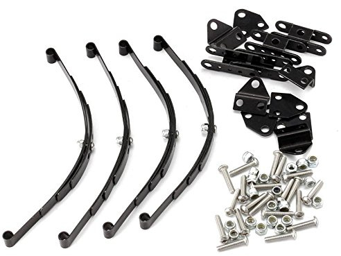 4Pcs 1/10 Springs Set HighLift Chassis for 1/10 D90 RC Crawler Car Parts Black