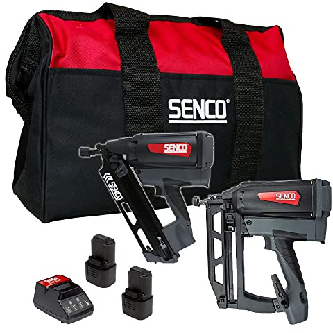 Senco 2 Piece 1st & 2nd Fix Nail Guns Starter Kit with 2X 7.2Ah Batteries, Charger & Tool Bag